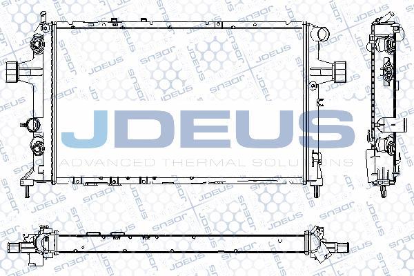 Jdeus RA0200830 - Радіатор, охолодження двигуна autocars.com.ua