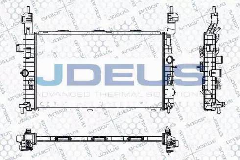 Jdeus RA0200910 - Радіатор, охолодження двигуна autocars.com.ua