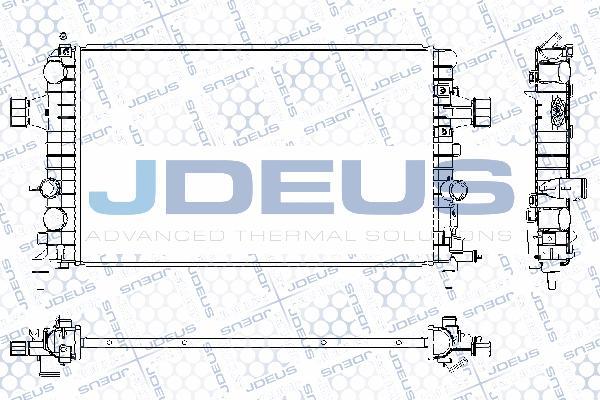 Jdeus RA0200990 - Радіатор, охолодження двигуна autocars.com.ua