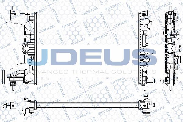 Jdeus RA0201050 - Радіатор, охолодження двигуна autocars.com.ua