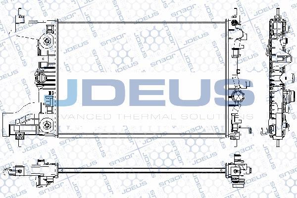 Jdeus RA0201080 - Радіатор, охолодження двигуна autocars.com.ua