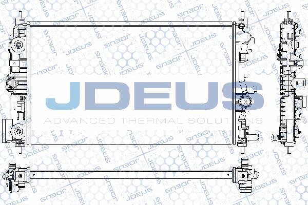 Jdeus RA0201090 - Радіатор, охолодження двигуна autocars.com.ua