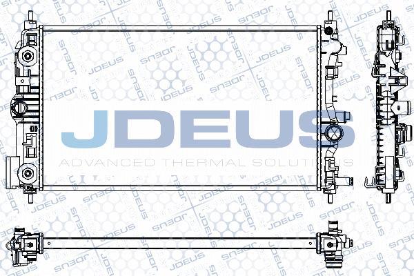 Jdeus RA0201110 - Радіатор, охолодження двигуна autocars.com.ua