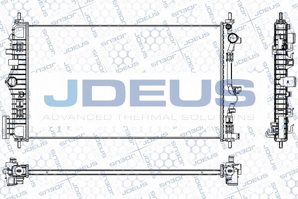 Jdeus RA0201150 - Радиатор, охлаждение двигателя autodnr.net