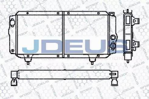 Jdeus RA0210000 - Радіатор, охолодження двигуна autocars.com.ua