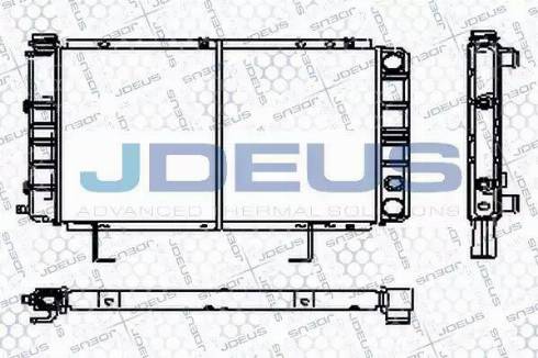 Jdeus RA0210130 - Радіатор, охолодження двигуна autocars.com.ua