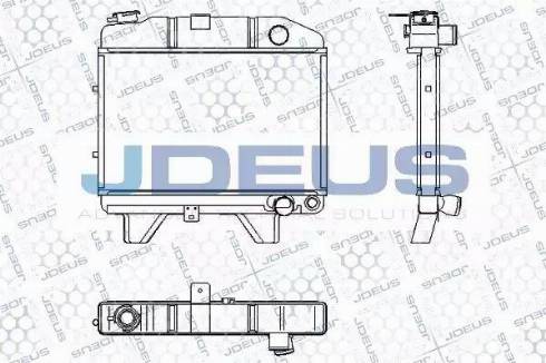 Jdeus RA0210170 - Радіатор, охолодження двигуна autocars.com.ua