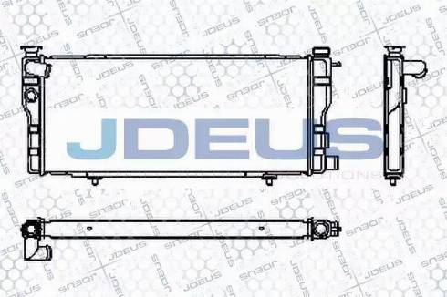 Jdeus RA0210210 - Радіатор, охолодження двигуна autocars.com.ua