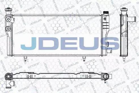 Jdeus RA0210211 - Радіатор, охолодження двигуна autocars.com.ua