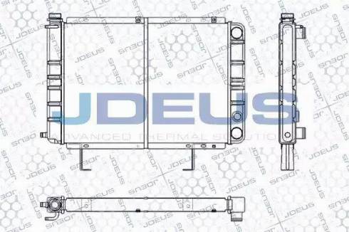 Jdeus RA0210220 - Радіатор, охолодження двигуна autocars.com.ua