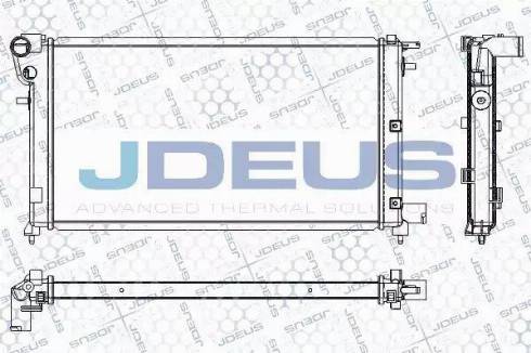 Jdeus RA0210271 - Радіатор, охолодження двигуна autocars.com.ua