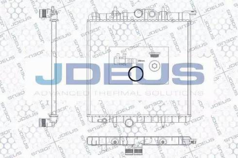 Jdeus RA0210300 - Радіатор, охолодження двигуна autocars.com.ua