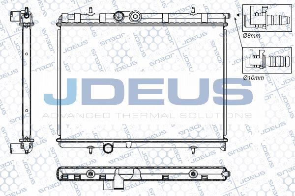 Jdeus RA0210310 - Радіатор, охолодження двигуна autocars.com.ua