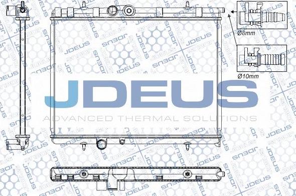 Jdeus RA0210321 - Радіатор, охолодження двигуна autocars.com.ua