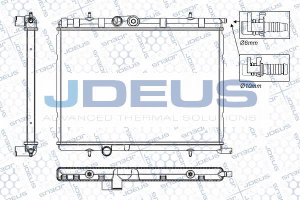 Jdeus RA0210331 - Радіатор, охолодження двигуна autocars.com.ua