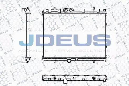 Jdeus RA0210380 - Радіатор, охолодження двигуна autocars.com.ua