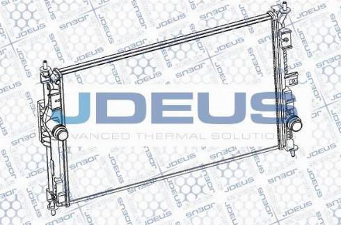 Jdeus RA0210460 - Радіатор, охолодження двигуна autocars.com.ua