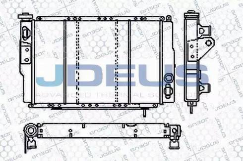 Jdeus RA0230020 - Радіатор, охолодження двигуна autocars.com.ua