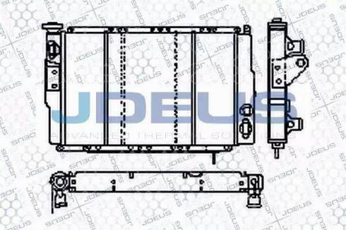 Jdeus RA0230021 - Радіатор, охолодження двигуна autocars.com.ua