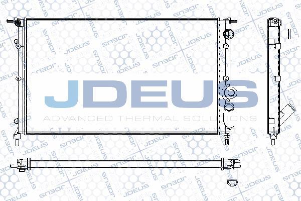 Jdeus RA0230221 - Радіатор, охолодження двигуна autocars.com.ua