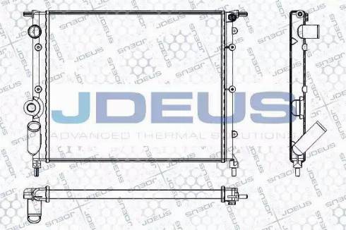 Jdeus RA0230231 - Радіатор, охолодження двигуна autocars.com.ua