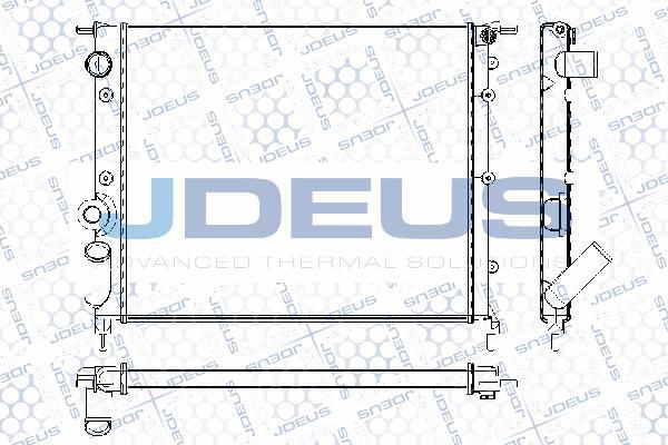 Jdeus RA0230431 - Радіатор, охолодження двигуна autocars.com.ua