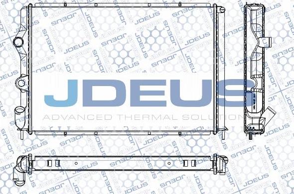 Jdeus RA0230450 - Радіатор, охолодження двигуна autocars.com.ua