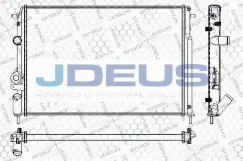 Jdeus RA0230601 - Радіатор, охолодження двигуна autocars.com.ua