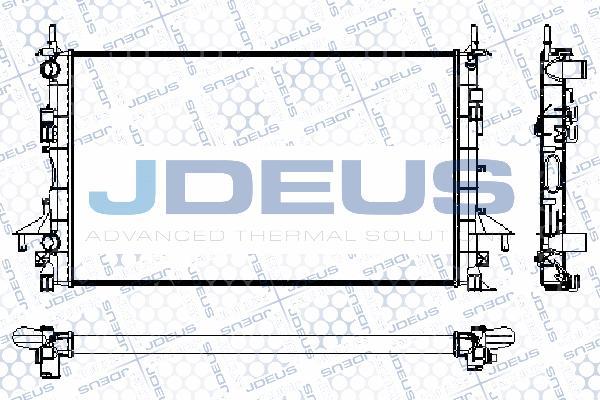 Jdeus RA0230690 - Радіатор, охолодження двигуна autocars.com.ua