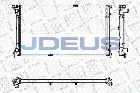 Jdeus RA0230800 - Радіатор, охолодження двигуна autocars.com.ua