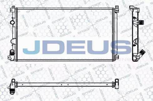 Jdeus RA0230810 - Радіатор, охолодження двигуна autocars.com.ua
