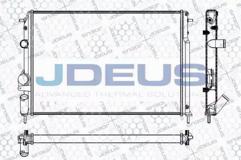 Jdeus RA0230830 - Радіатор, охолодження двигуна autocars.com.ua