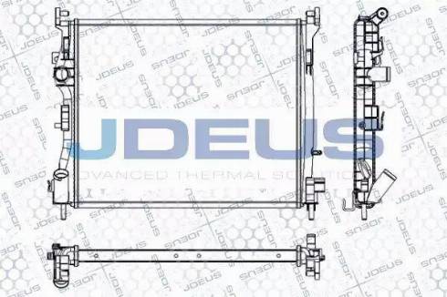 Jdeus RA0230840 - Радіатор, охолодження двигуна autocars.com.ua