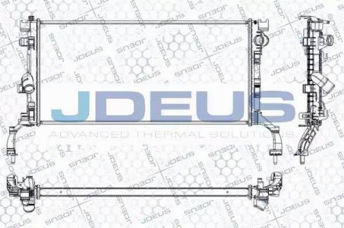 Jdeus RA0231030 - Радіатор, охолодження двигуна autocars.com.ua
