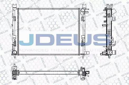 Jdeus RA0231100 - Радіатор, охолодження двигуна autocars.com.ua