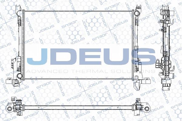 Jdeus RA0231150 - Радіатор, охолодження двигуна autocars.com.ua