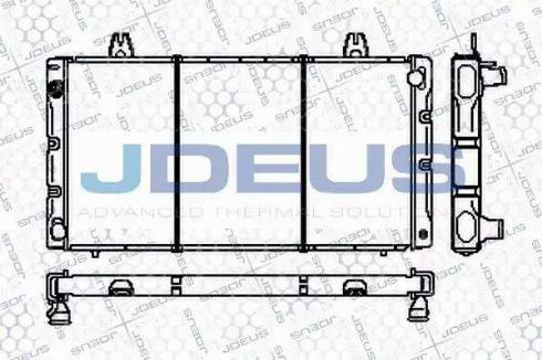 Jdeus RA0240010 - Радіатор, охолодження двигуна autocars.com.ua