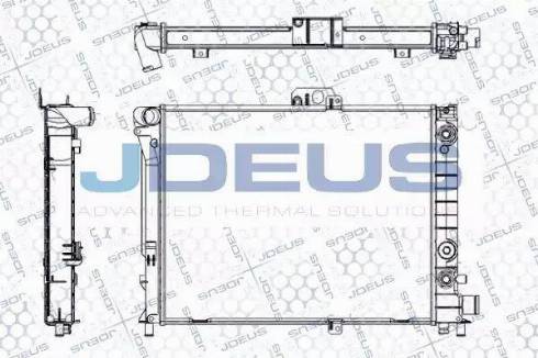 Jdeus RA0240100 - Радіатор, охолодження двигуна autocars.com.ua