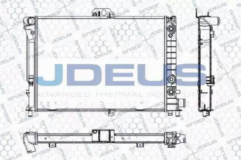 Jdeus RA0240130 - Радіатор, охолодження двигуна autocars.com.ua