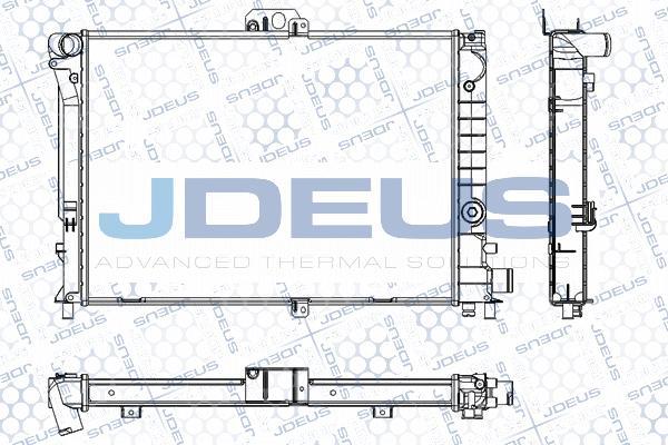 Jdeus RA0240140 - Радіатор, охолодження двигуна autocars.com.ua