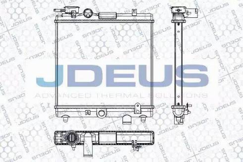 Jdeus RA0250031 - Радіатор, охолодження двигуна autocars.com.ua