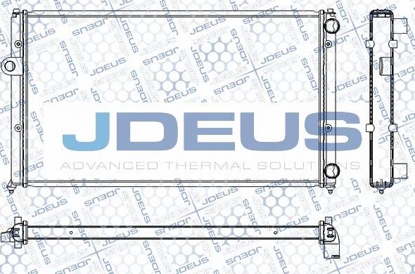 Jdeus RA0250051 - Радіатор, охолодження двигуна autocars.com.ua