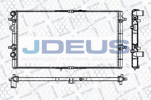 Jdeus RA0250060 - Радіатор, охолодження двигуна autocars.com.ua