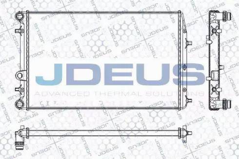 Jdeus RA0250080 - Радіатор, охолодження двигуна autocars.com.ua