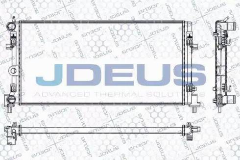 Jdeus RA0250130 - Радіатор, охолодження двигуна autocars.com.ua