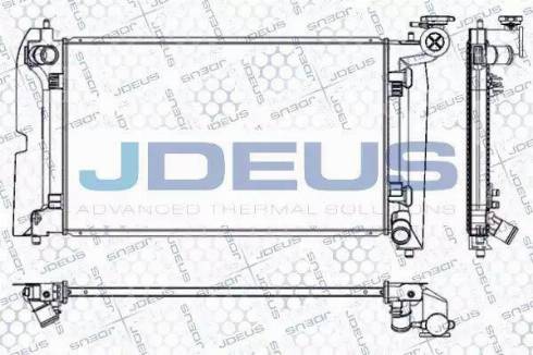 Jdeus RA0280090 - Радіатор, охолодження двигуна autocars.com.ua
