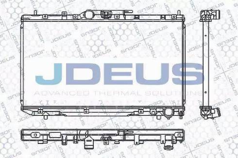 Jdeus RA0280140 - Радіатор, охолодження двигуна autocars.com.ua