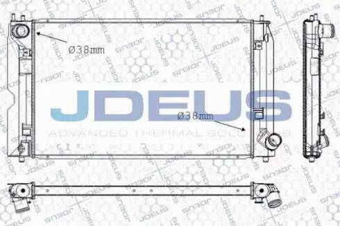 Jdeus RA0280150 - Радіатор, охолодження двигуна autocars.com.ua