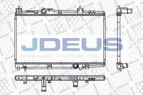 Jdeus RA0280160 - Радіатор, охолодження двигуна autocars.com.ua