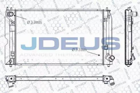 Jdeus RA0280190 - Радіатор, охолодження двигуна autocars.com.ua